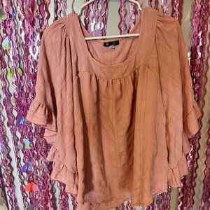 Chic Soul Flowy Ruffle Top